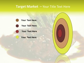 Cooked T Bone Food PowerPoint Template