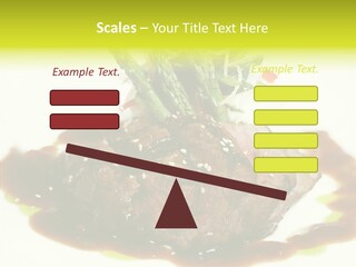 Cooked T Bone Food PowerPoint Template