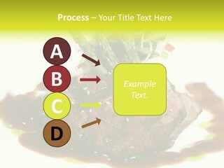 Cooked T Bone Food PowerPoint Template