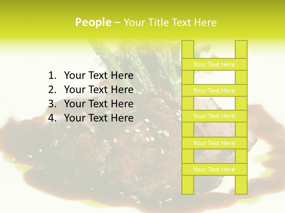 Cooked T Bone Food PowerPoint Template