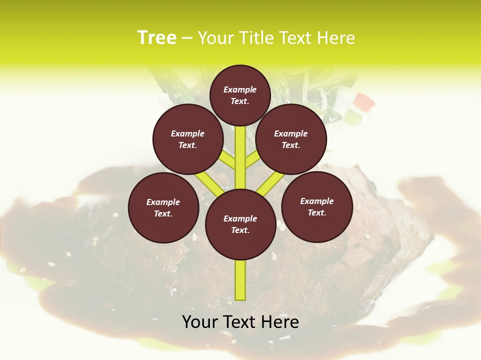 Cooked T Bone Food PowerPoint Template