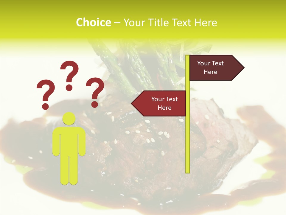Cooked T Bone Food PowerPoint Template