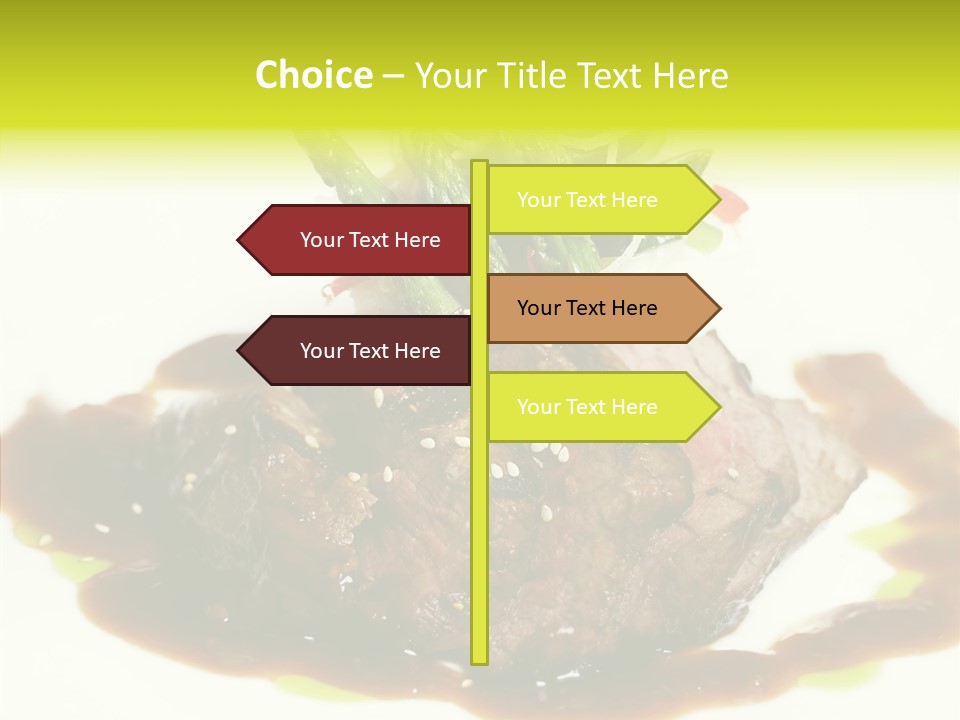 Cooked T Bone Food PowerPoint Template