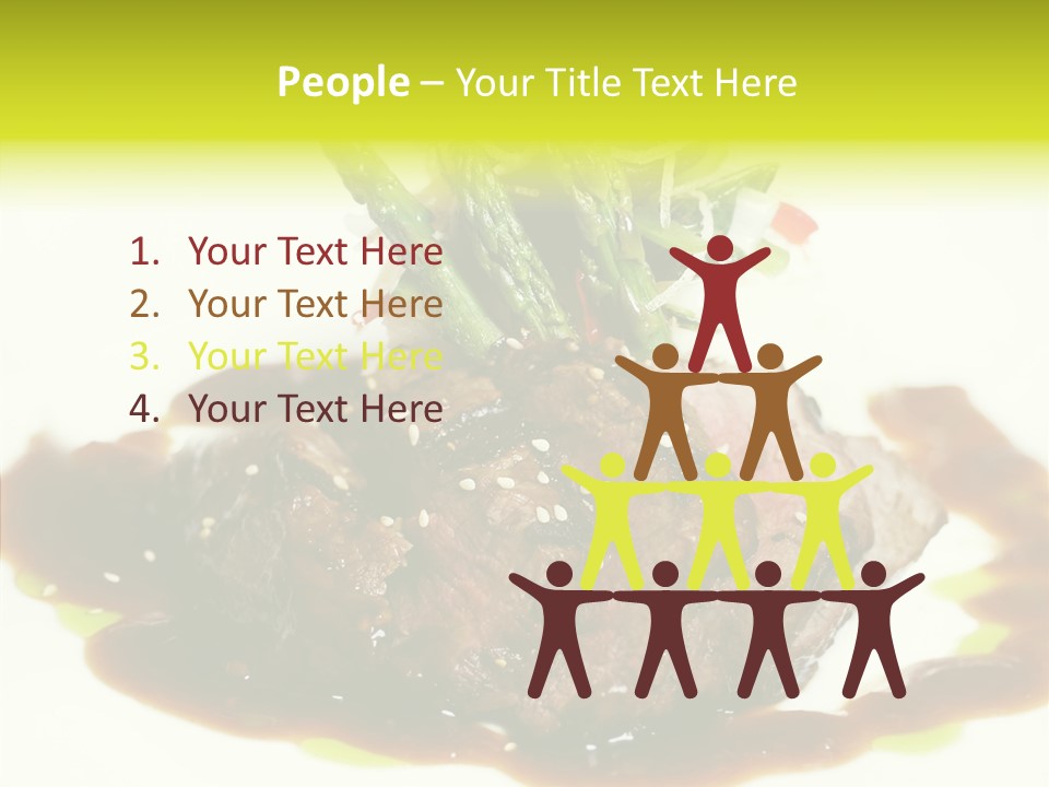 Cooked T Bone Food PowerPoint Template