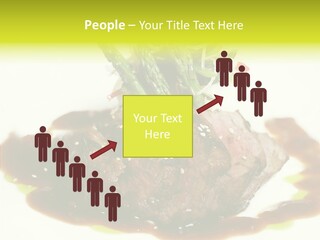 Cooked T Bone Food PowerPoint Template