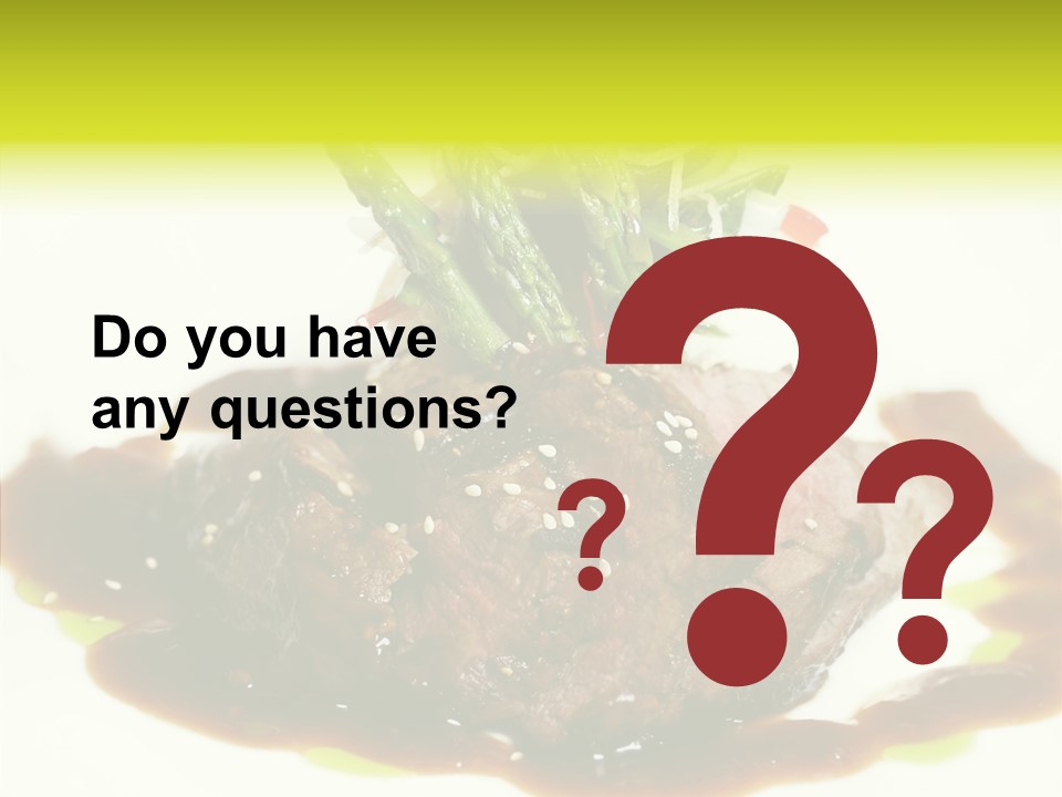 Cooked T Bone Food PowerPoint Template