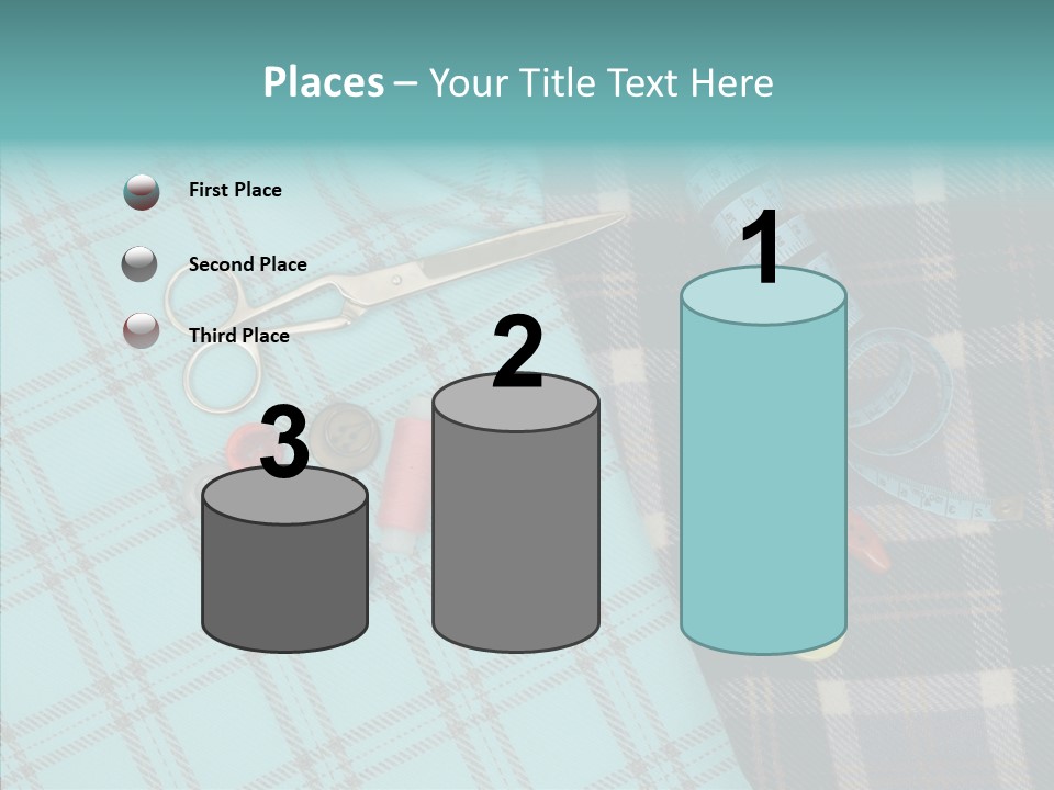 Tape Needlework Measure PowerPoint Template
