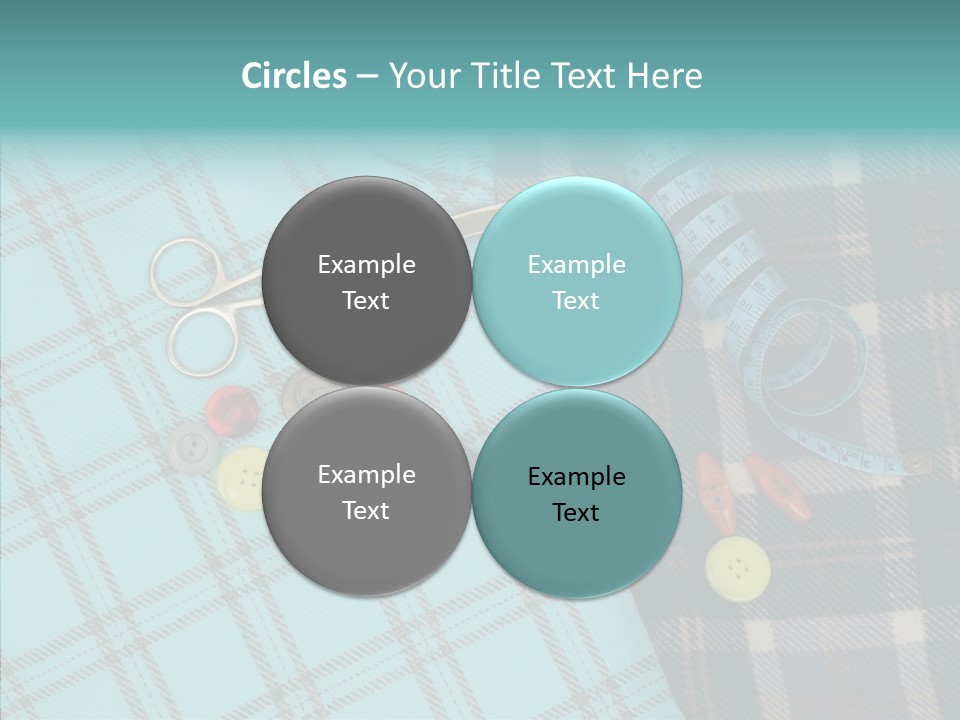 Tape Needlework Measure PowerPoint Template