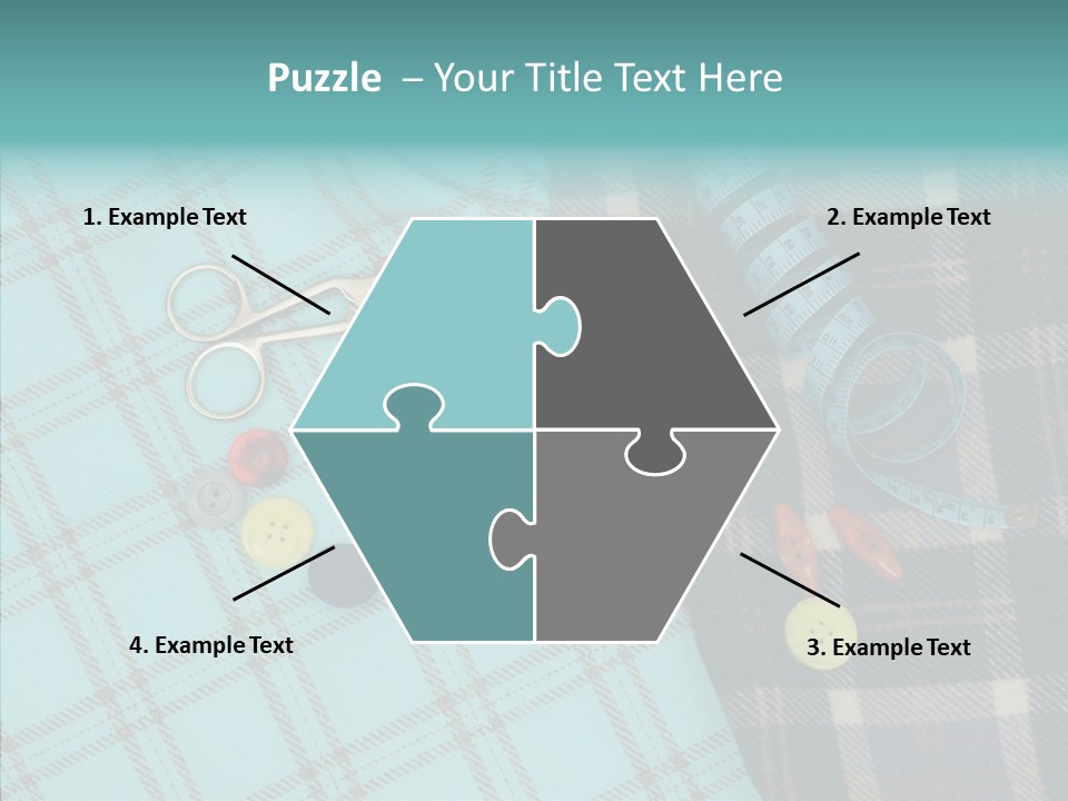 Tape Needlework Measure PowerPoint Template