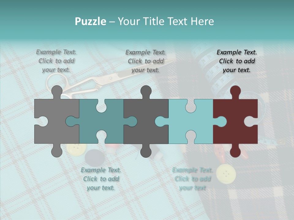 Tape Needlework Measure PowerPoint Template