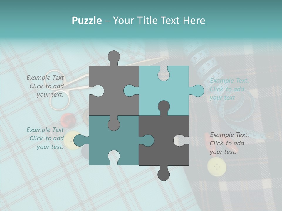 Tape Needlework Measure PowerPoint Template