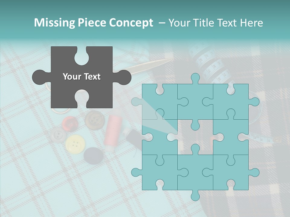 Tape Needlework Measure PowerPoint Template