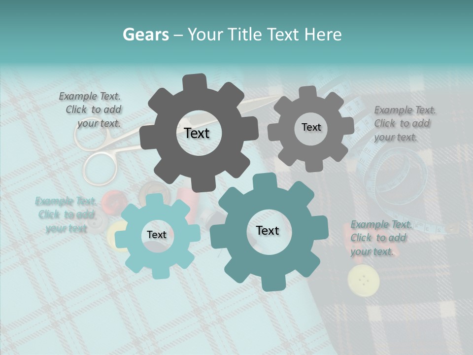 Tape Needlework Measure PowerPoint Template