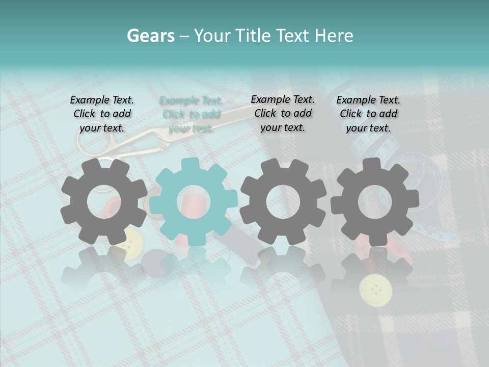 Tape Needlework Measure PowerPoint Template