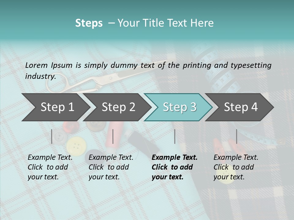 Tape Needlework Measure PowerPoint Template