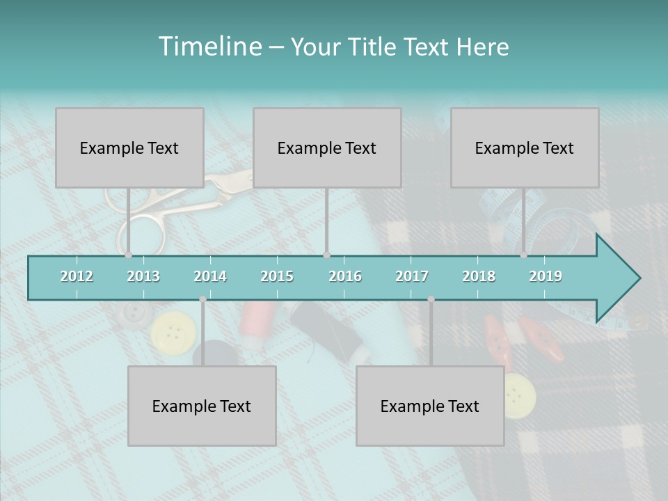 Tape Needlework Measure PowerPoint Template