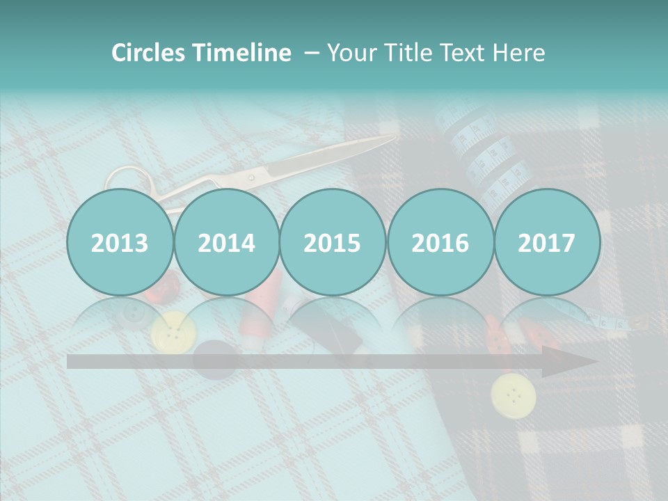 Tape Needlework Measure PowerPoint Template
