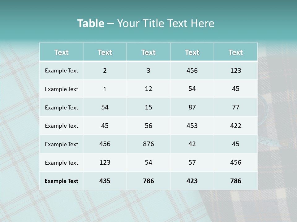 Tape Needlework Measure PowerPoint Template