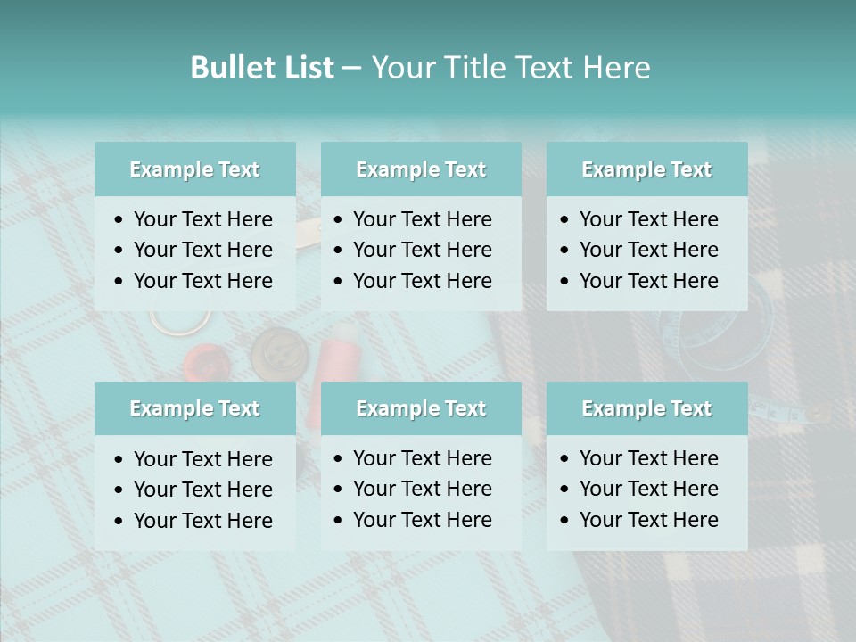 Tape Needlework Measure PowerPoint Template
