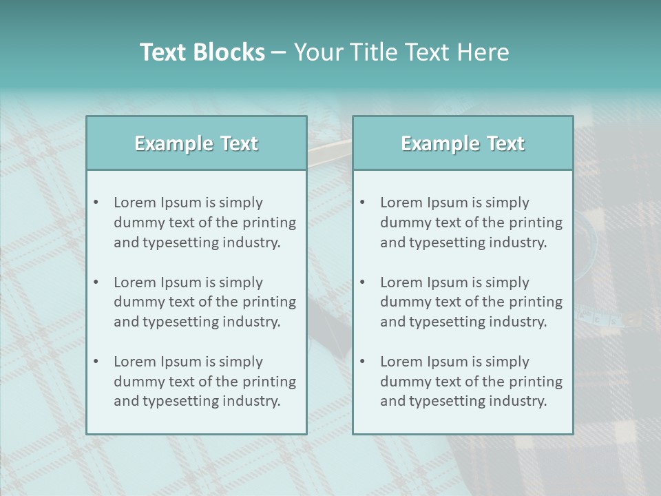 Tape Needlework Measure PowerPoint Template