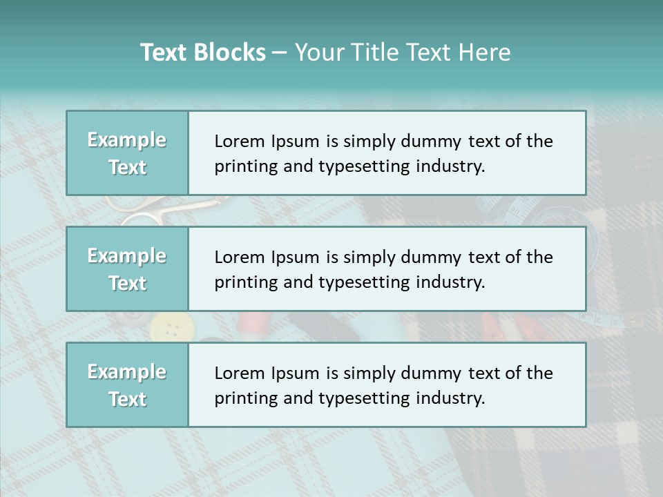 Tape Needlework Measure PowerPoint Template
