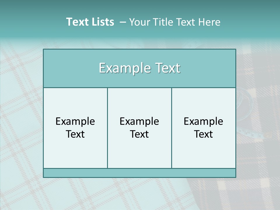 Tape Needlework Measure PowerPoint Template