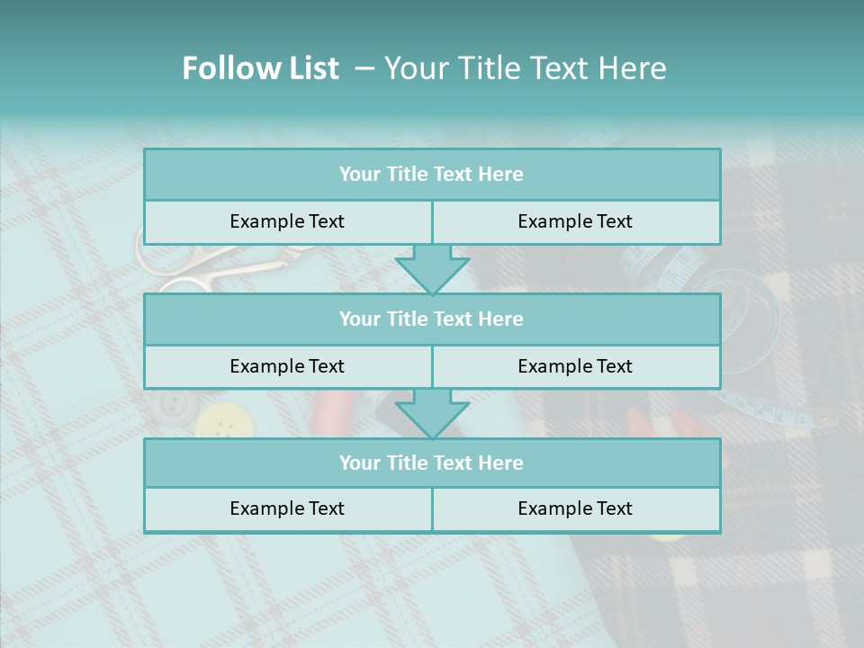 Tape Needlework Measure PowerPoint Template
