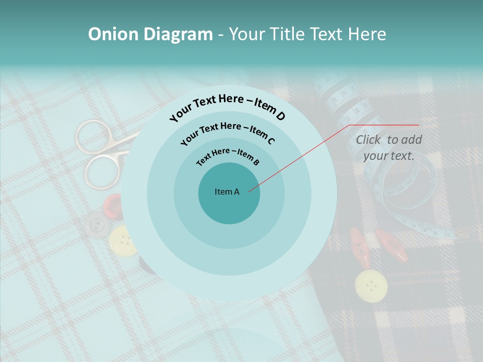 Tape Needlework Measure PowerPoint Template