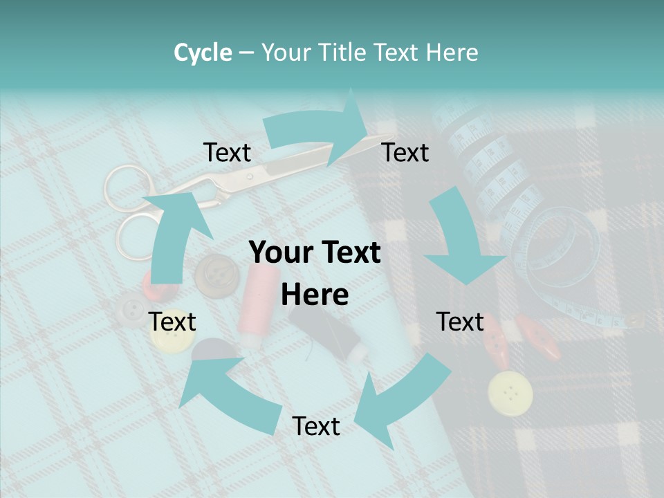 Tape Needlework Measure PowerPoint Template