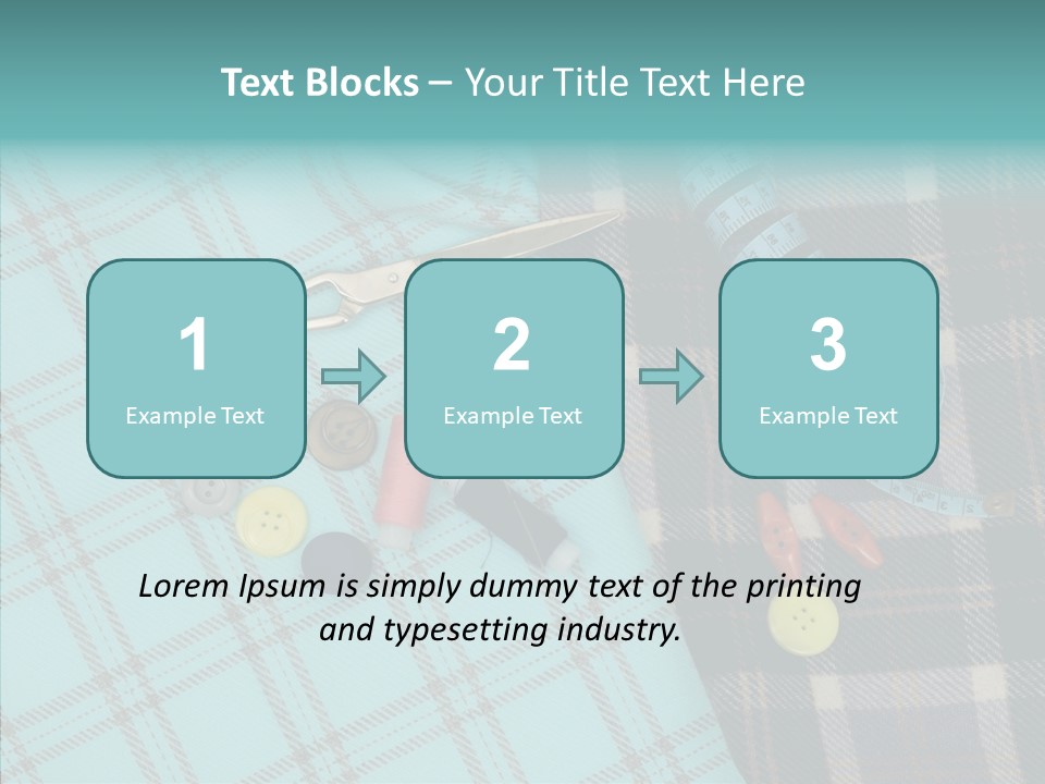 Tape Needlework Measure PowerPoint Template