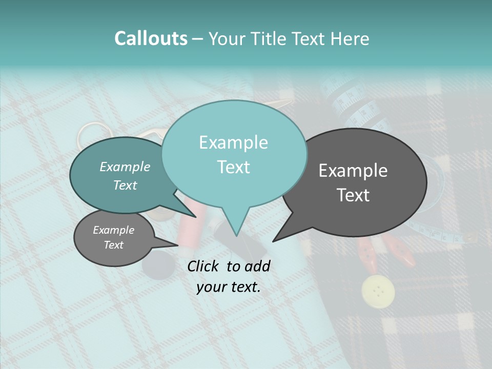 Tape Needlework Measure PowerPoint Template