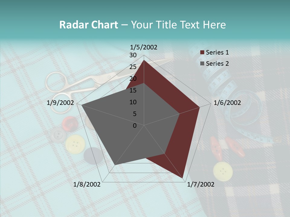 Tape Needlework Measure PowerPoint Template