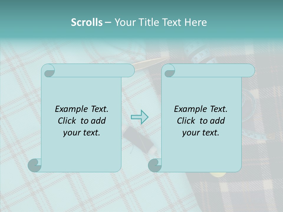 Tape Needlework Measure PowerPoint Template