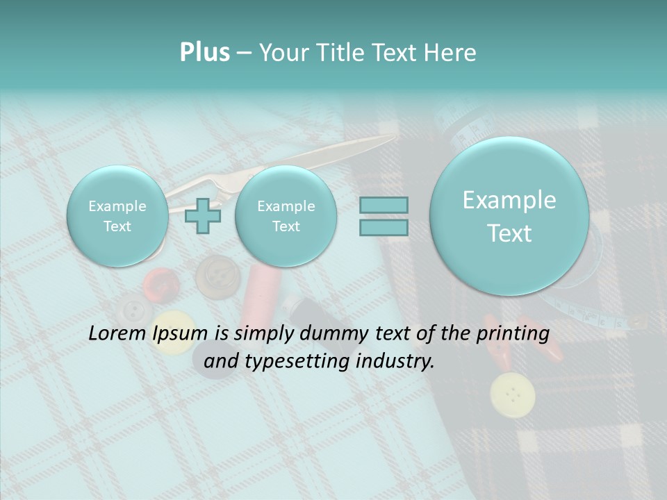 Tape Needlework Measure PowerPoint Template