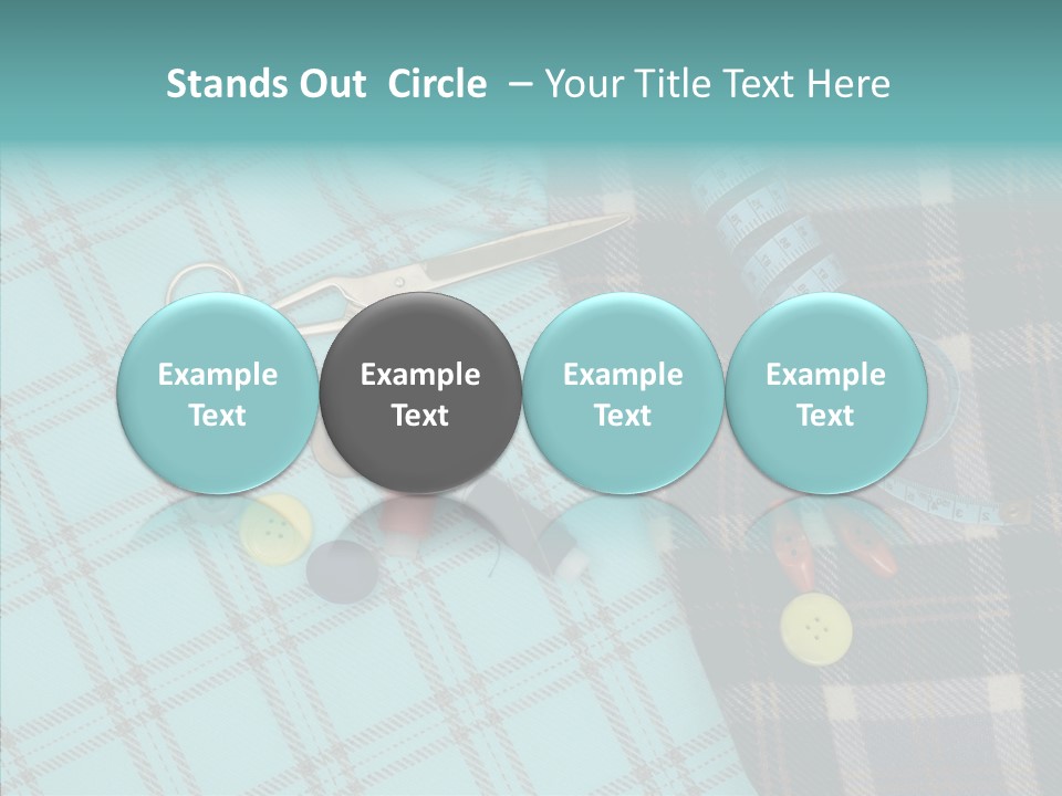 Tape Needlework Measure PowerPoint Template