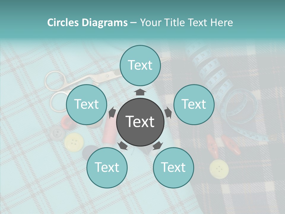 Tape Needlework Measure PowerPoint Template