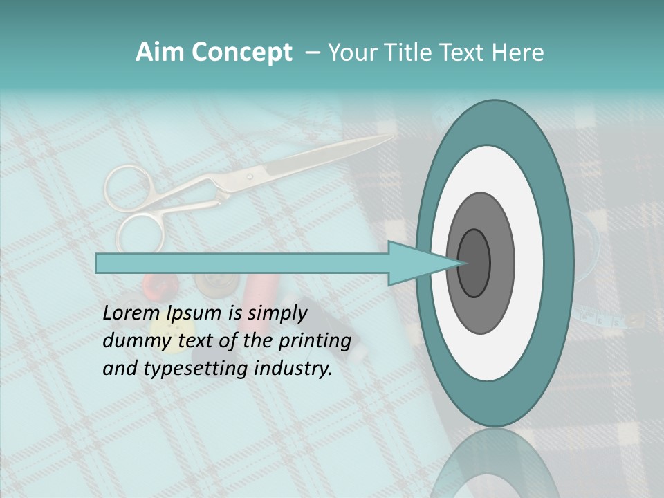 Tape Needlework Measure PowerPoint Template