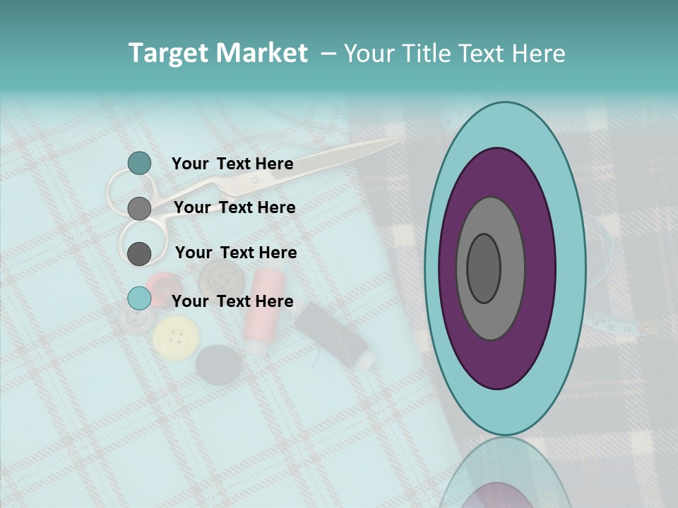 Tape Needlework Measure PowerPoint Template