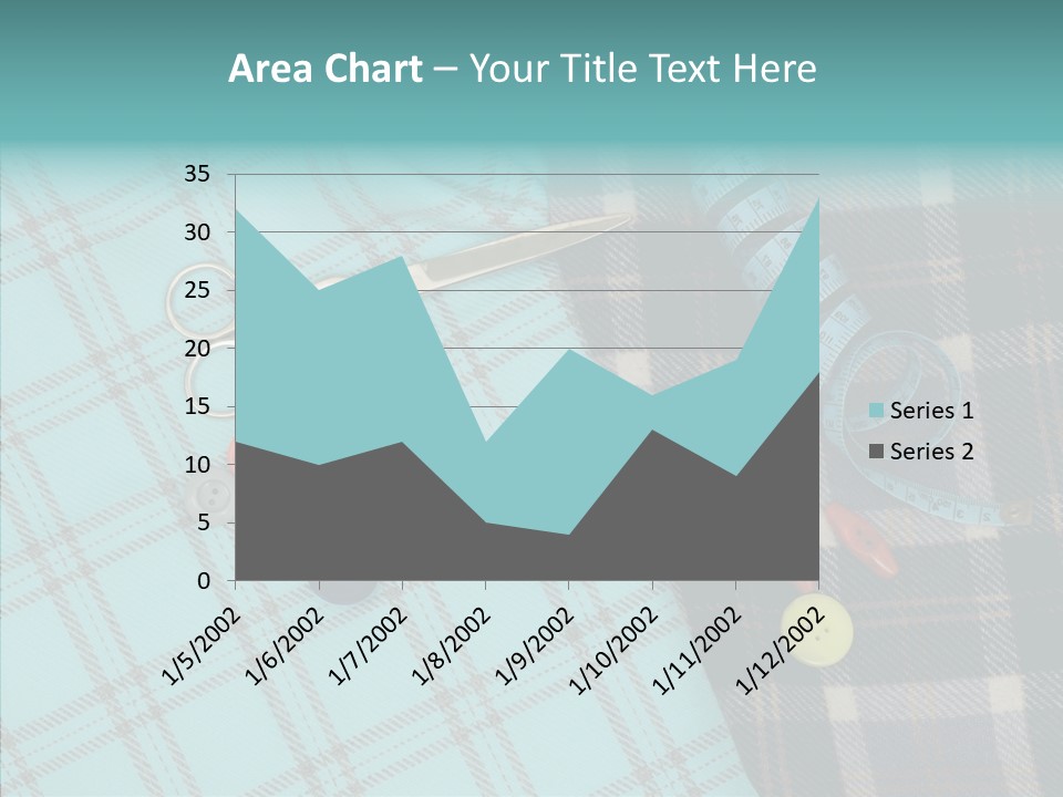 Tape Needlework Measure PowerPoint Template