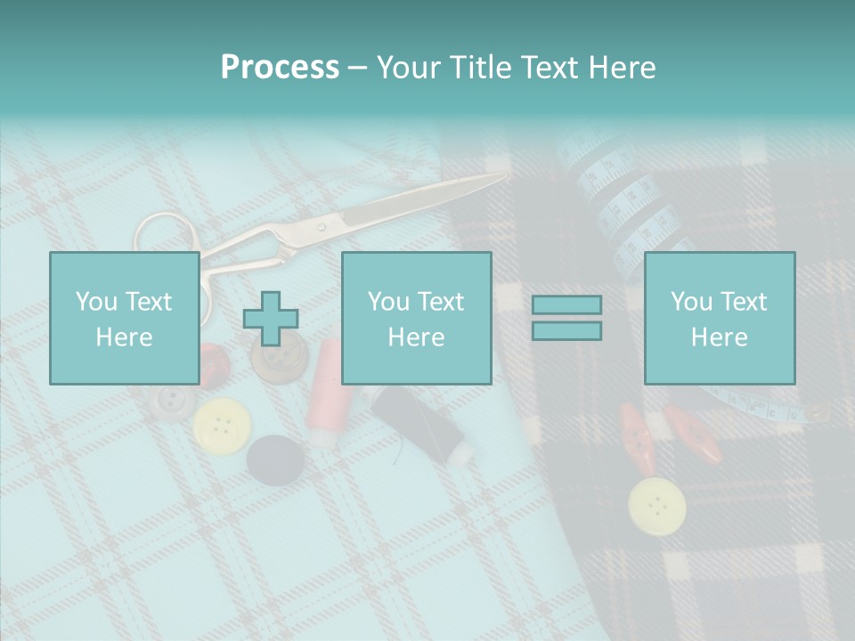 Tape Needlework Measure PowerPoint Template