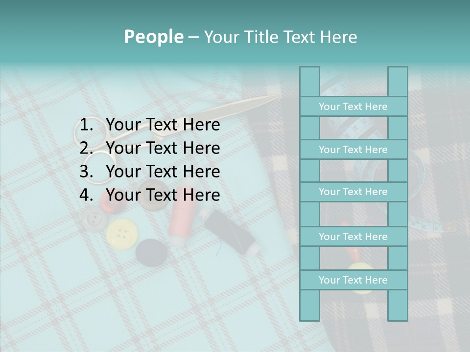 Tape Needlework Measure PowerPoint Template