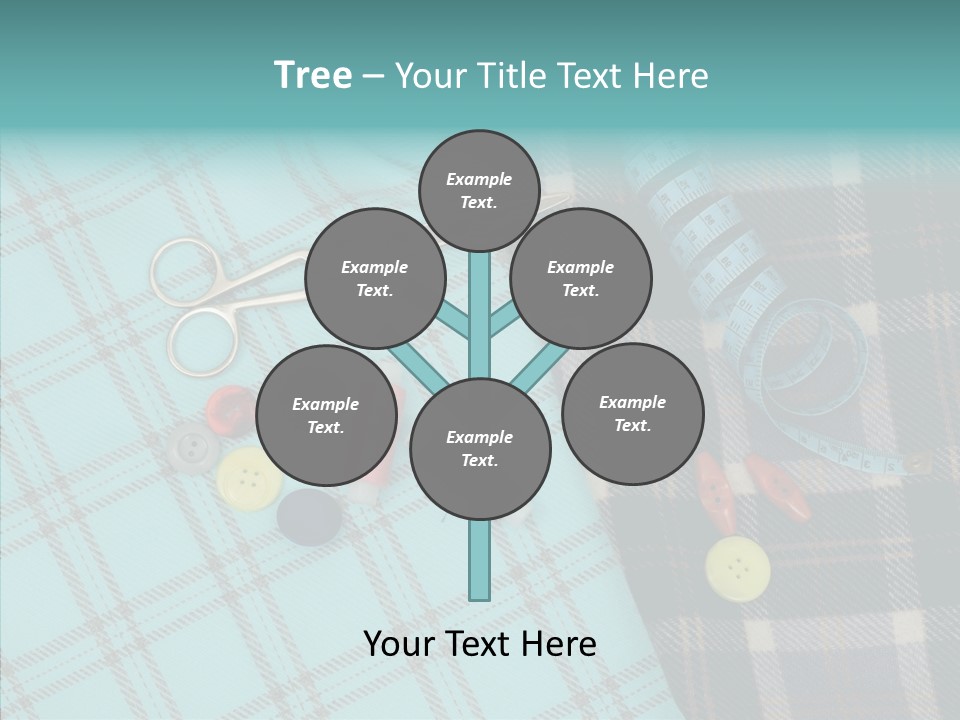 Tape Needlework Measure PowerPoint Template