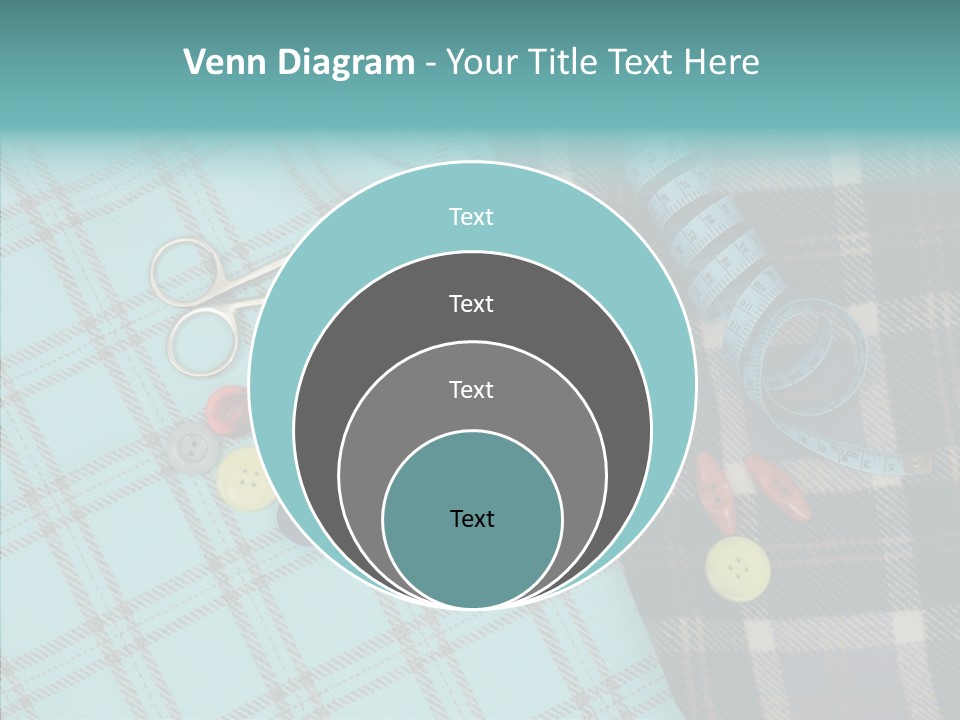 Tape Needlework Measure PowerPoint Template