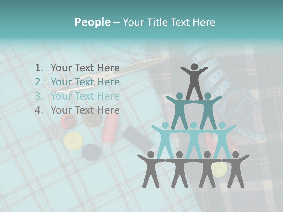 Tape Needlework Measure PowerPoint Template