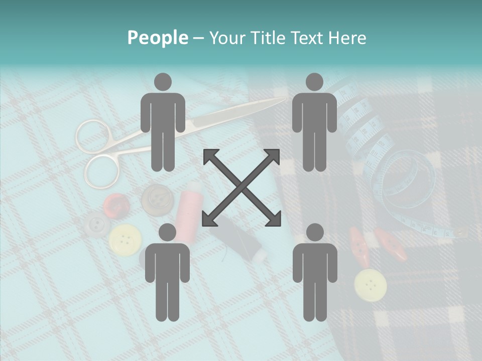 Tape Needlework Measure PowerPoint Template