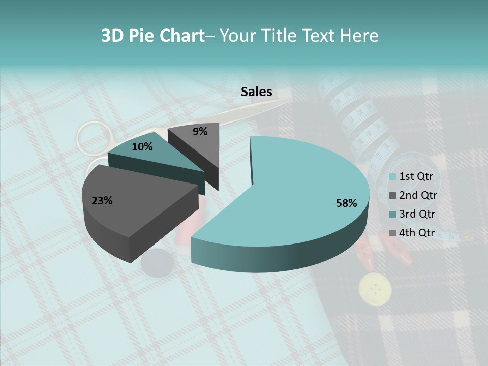 Tape Needlework Measure PowerPoint Template