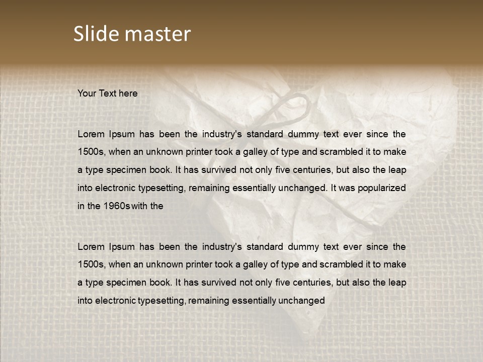 Fiber White Romantic PowerPoint Template