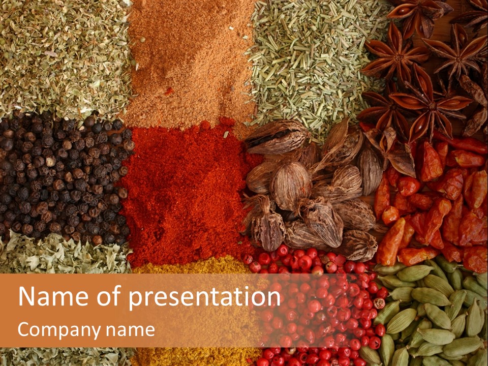 Hot Macro Aromatic PowerPoint Template