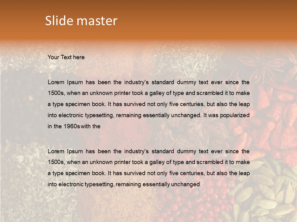 Hot Macro Aromatic PowerPoint Template