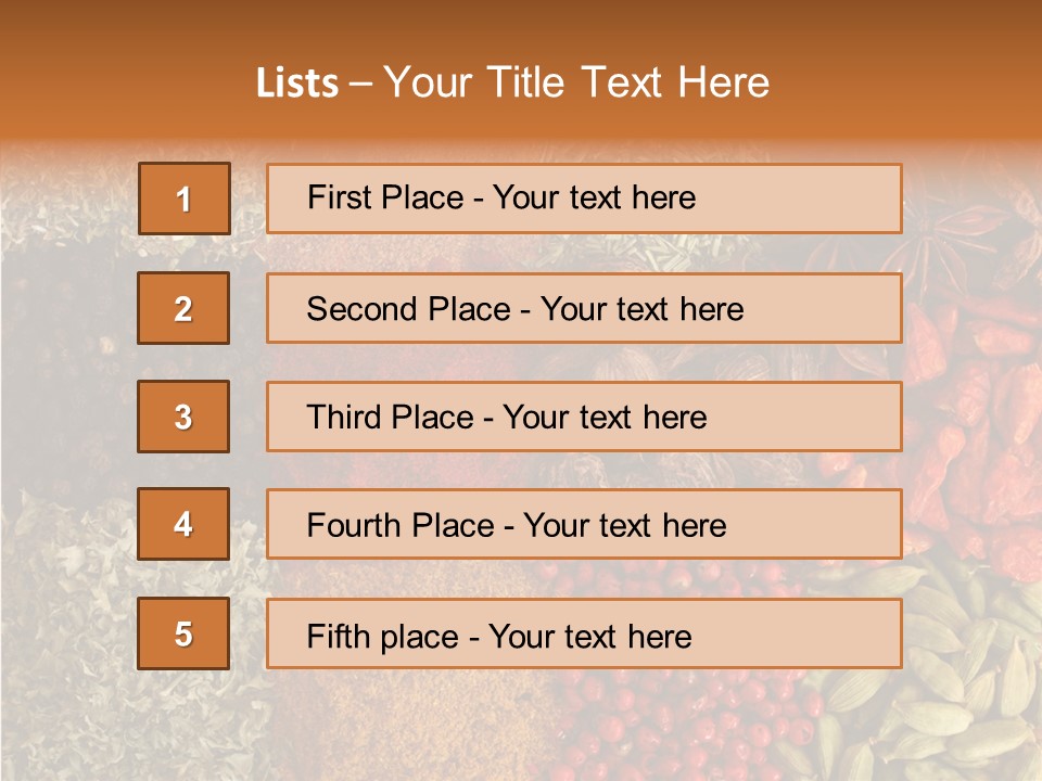 Hot Macro Aromatic PowerPoint Template